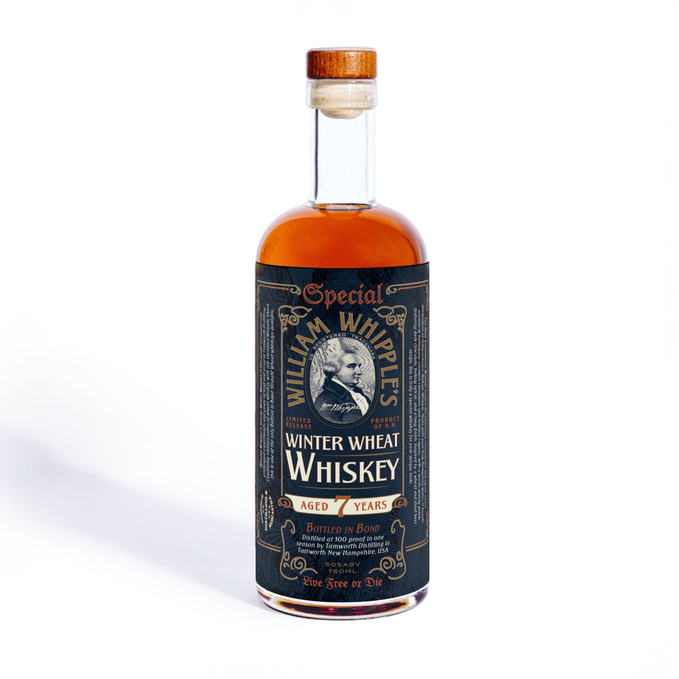 ウイスキー wuwuw5 William Whipple's Winter Wheat Whiskey - Aged 7 Years - 750ml