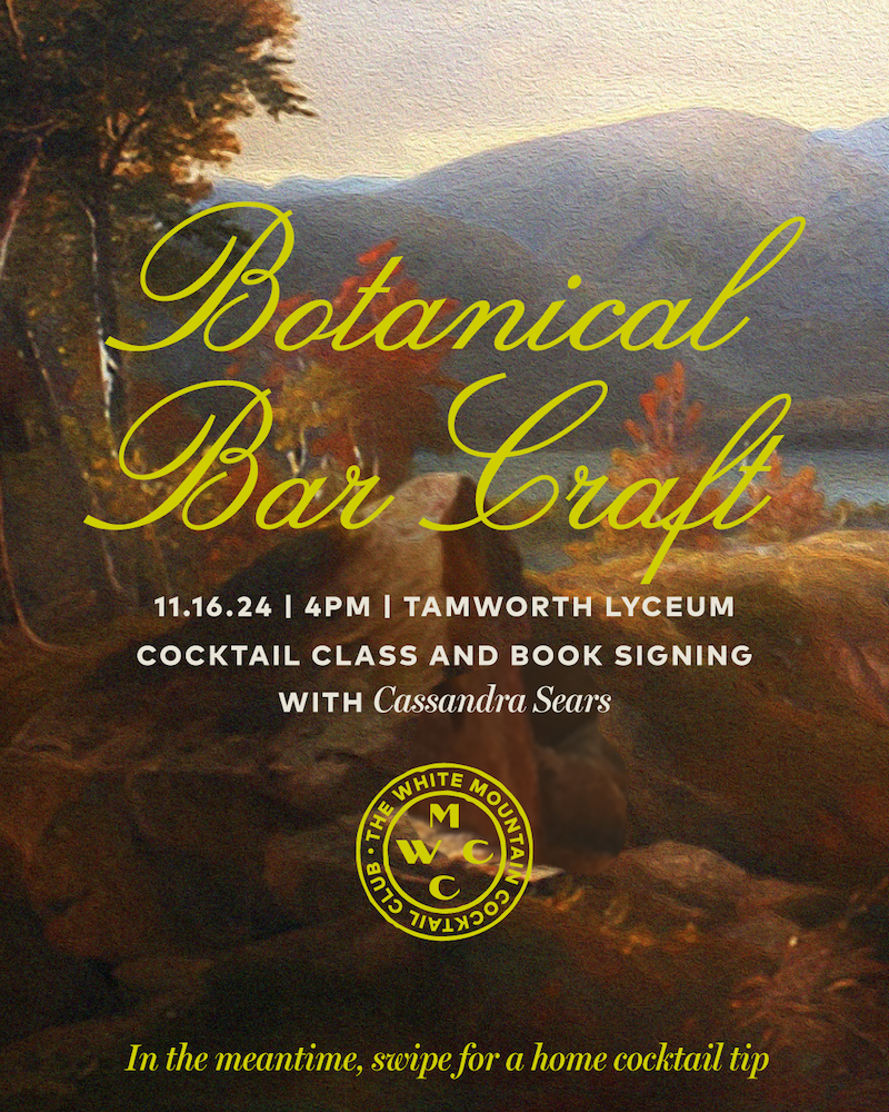 11/16 - Botanical Bar Craft: Cocktail Class & Book Signing | Tamworth Distilling